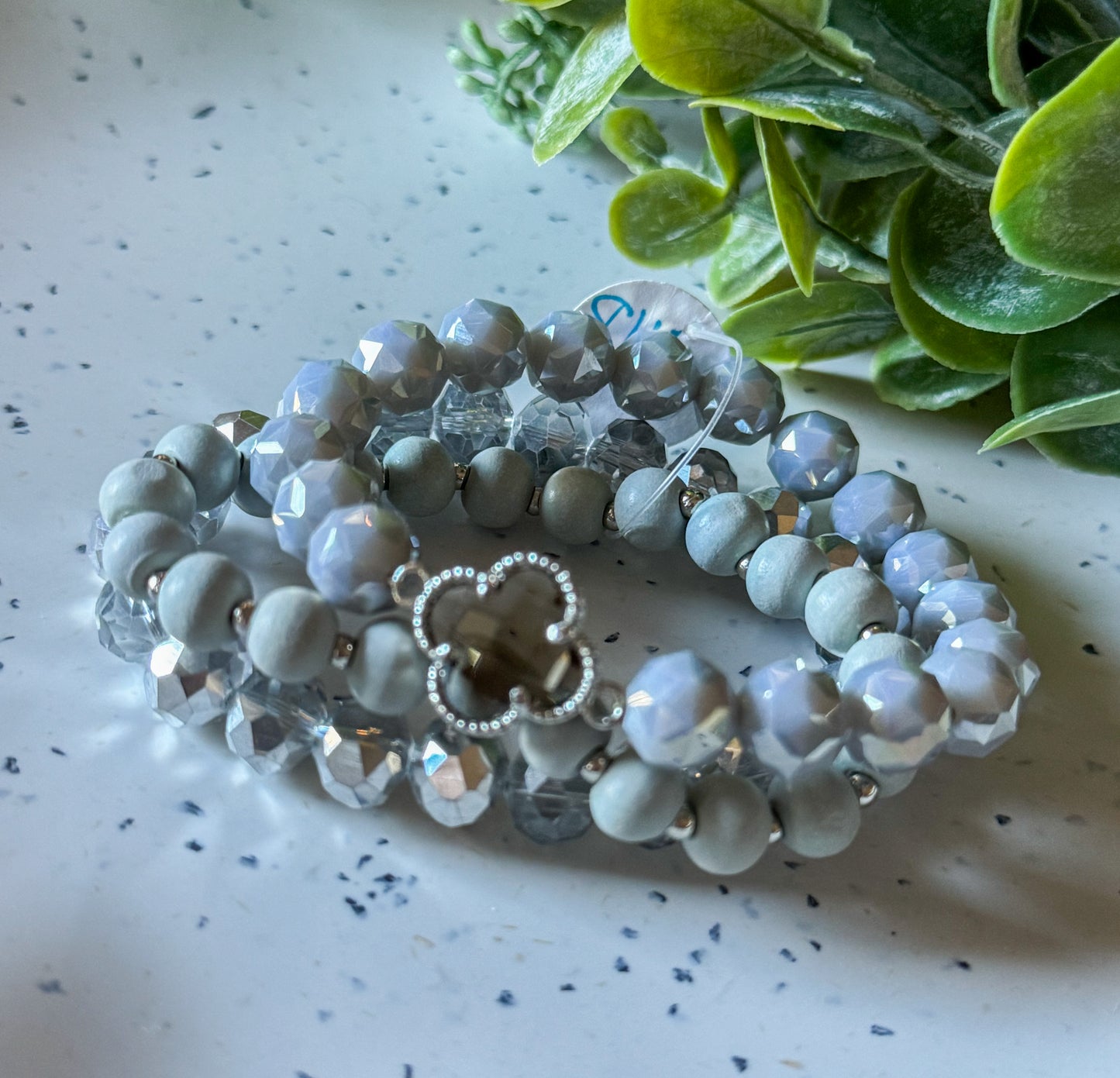 Bracelets - Grey Clover