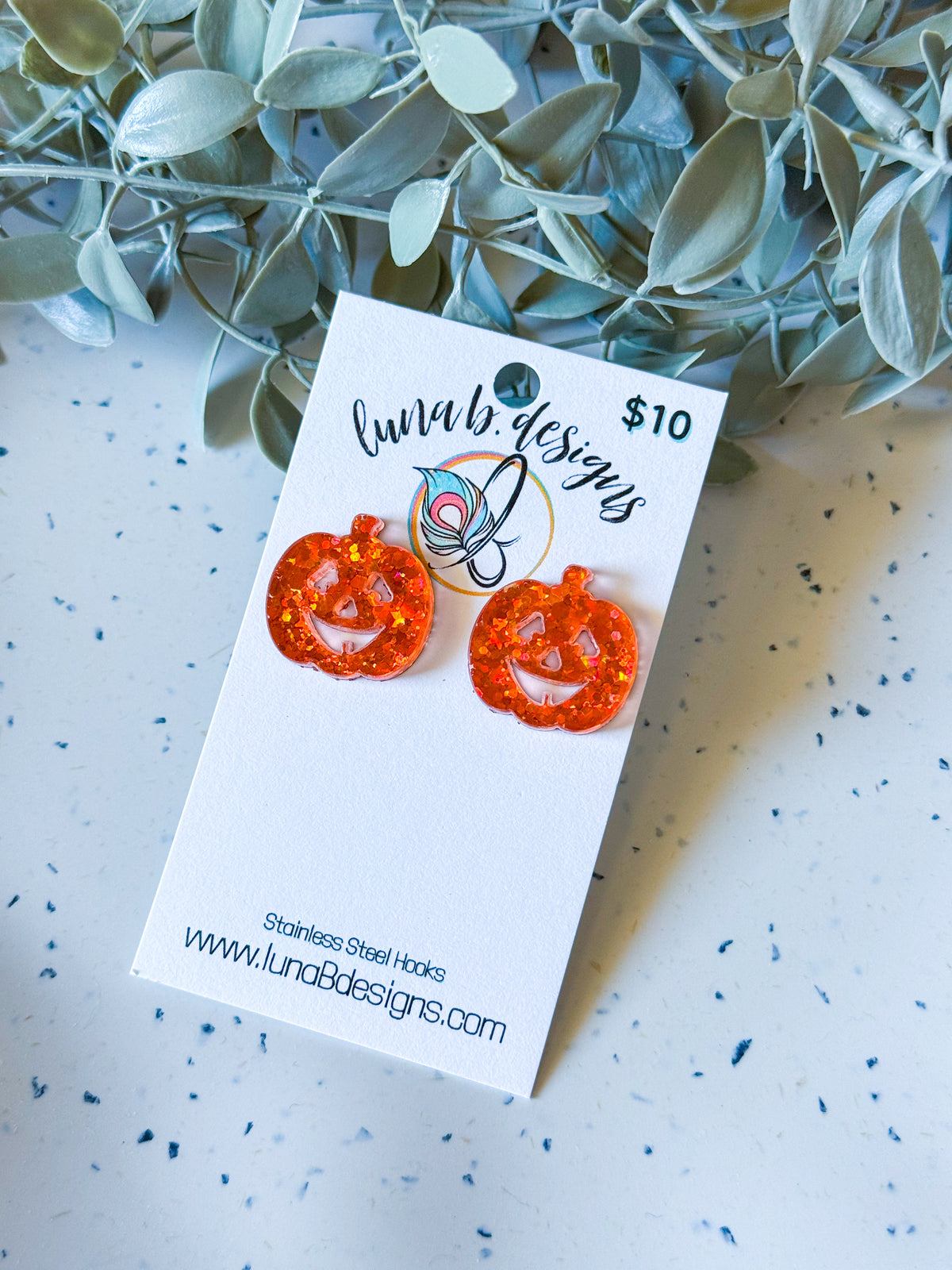 FALLoween: Jack-O-Lantern Large Studs