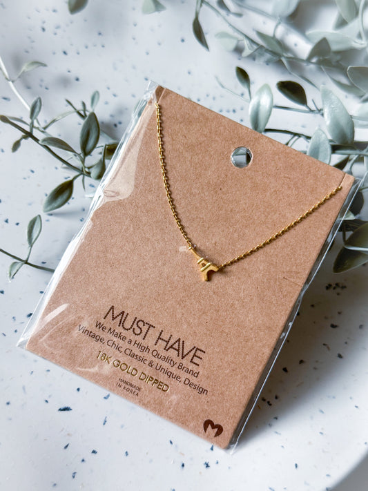 Eiffel Tower Necklace - Gold Dipped (16”)