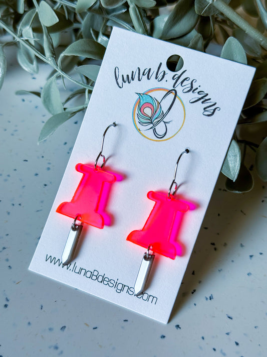 Back to School 🎀✏️: Neon Pink Push Pins