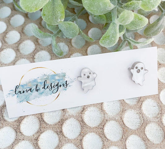 FaBOOlous Fall: Acrylic Ghost Studs